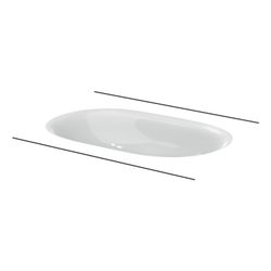Bette Comodo Oval Waschtisch Salvia 574x380x120/2mm Unterbau GT-Stahl... BETTE-A217-307 4038565763470 (Abb. 1)