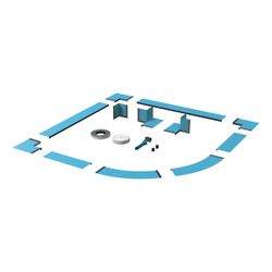 Bette Dichtsystem für Duschwanne Duschfläche für Viertelkreis-Duschwanne Zubehör... BETTE-B57-0373 4038565083967 (Abb. 1)