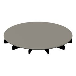 Bette Ablaufdeckel glasiert für BetteAir Cashmere 210x210x25mm Ersatzteil GT-Stahl... BETTE-Y102-415 4038565186378 (Abb. 1)