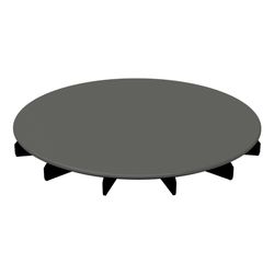 Bette Ablaufdeckel glasiert für BetteAir Graphite 210x210x25mm Ersatzteil GT-Stahl... BETTE-Y102-404 4038565186279 (Abb. 1)