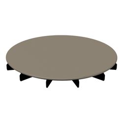 Bette Ablaufdeckel glasiert für BetteAir Greige 210x210x25mm Ersatzteil GT-Stahl... BETTE-Y102-425 4038565186507 (Abb. 1)