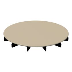 Bette Ablaufdeckel glasiert für BetteAir Sand 210x210x25mm Ersatzteil GT-Stahl... BETTE-Y102-424 4038565186484 (Abb. 1)