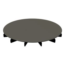 Bette Ablaufdeckel glasiert für BetteAir Taupe 210x210x25mm Ersatzteil GT-Stahl... BETTE-Y102-438 4038565186569 (Abb. 1)