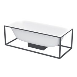 Bette Lux Shape Badewanne Edelweiß 1700x750x450/8mm 2-Sitzer Rechteck GT-Stahl... BETTE-3451-004 4038565239104 (Abb. 1)