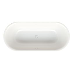 Bette Lux Oval Silhouette Badewanne Snow 1800x800x450/575mm 2-Sitzer GT-Stahl... BETTE-3466-440CFXXS 4038565158061 (Abb. 1)