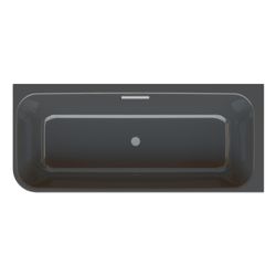 Bette Art V Badewanne Eck Schwarz 1850x800x420/560mm Sonderform 2-Sitzer GT-Stahl... BETTE-3480-056CELHK 4038565406933 (Abb. 1)