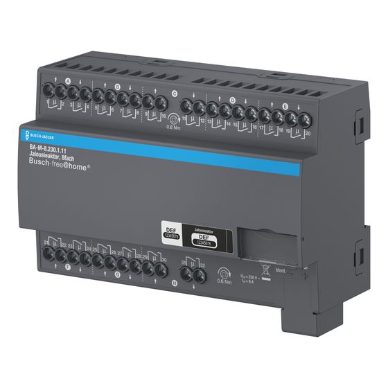 Busch Jäger Jalousieaktor 8fach BA-M-8.230.1.11 230V REG