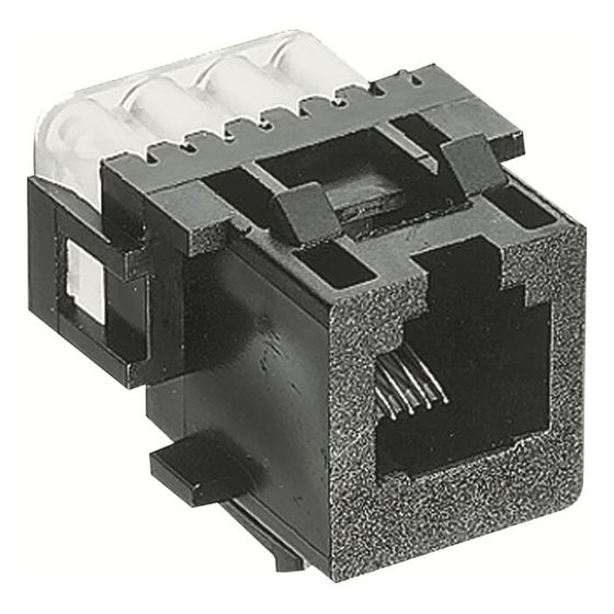 Busch Jäger Modular Jack Buchse 0211 8polig Kat 3 RJ45 schwarz