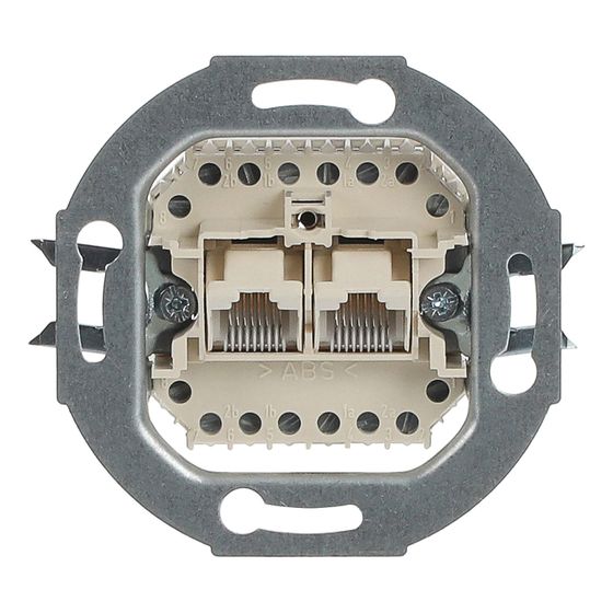 Busch Jäger UP Anschlussdose UAE 0215 8(8)polig RJ 11/12 RJ 45 ISDN-fähig Kat 3