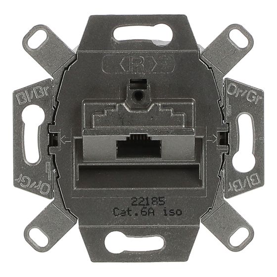 Busch Jäger UAE-Anschlussdosen Kat. 0218/11-101 1fach metall RJ45
