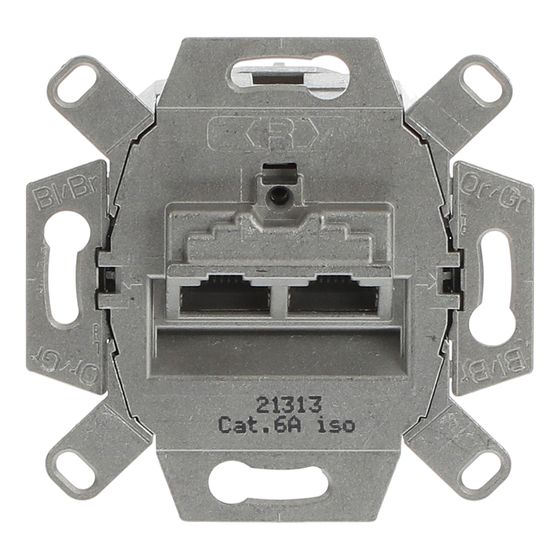Busch Jäger UP Anschlussdose UAE 0218/12-101 RJ45 CAT6 LSA-Plus