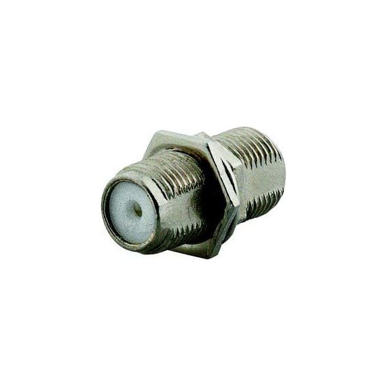 Busch Jäger BNC-F Buchse 0262 für Kommunikations-Adapter UP metall F Durchführungsbuchse TV SAT gerade Ausführung silber