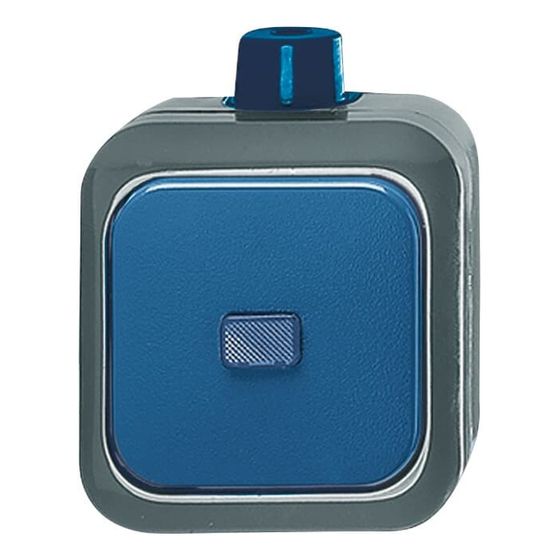 Busch Jäger Wechselschalter AP 2601/6 WDI Duro 2000 grau RAL7010 blau RAL5010