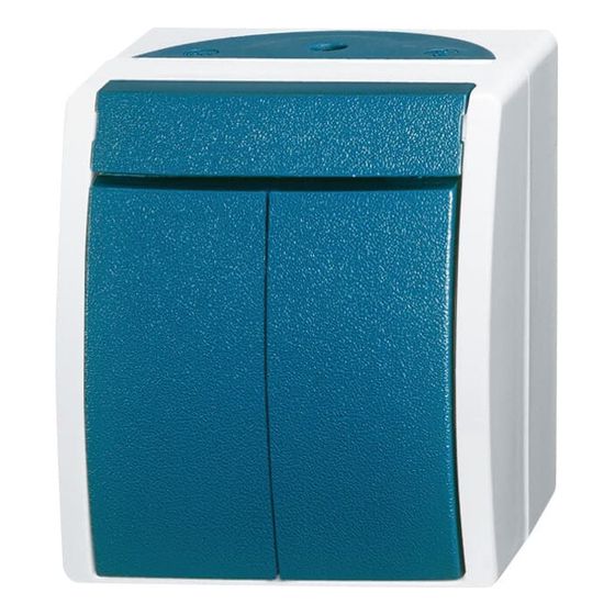 Busch Jäger APWG ocean AP Serien 2601/5W-53 grau/blaugrün Wippschalter