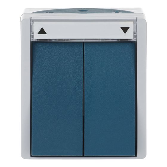 Busch Jäger APWG ocean Jalousie 2601/4W-53 1polig Schalter grau/blaugrün