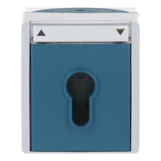 Busch Jäger Jalousie-Schlüsselschalter 2712SLW-53 2polig grau/blaugrün