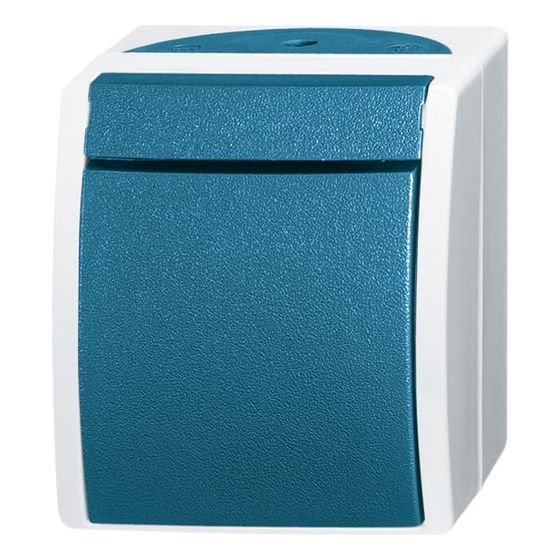 Busch Jäger APWG ocean Taster 2621W-53 1polig Schliesser grau/blaugrün