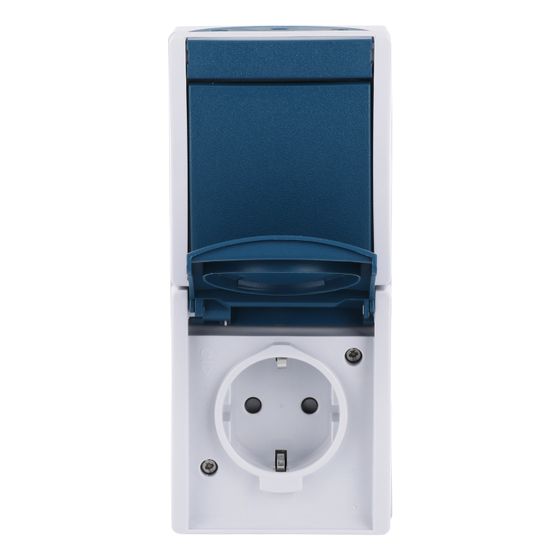 Busch Jäger Ocean Kombination 2601/6/20 EBW-53 grau/blaugrün mit erhöhtem Berührungsschutz