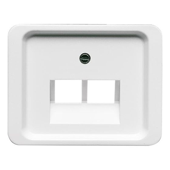 Busch Jäger alpha nea Abdeckung für 1803-02-24G UAE 2fach alabaster/studioweiss hoch