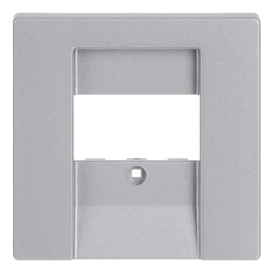Busch Jäger future linear Abdeckung 1766-83 TAE alusilber für TAE-Einsätze USB VGA HDMI
