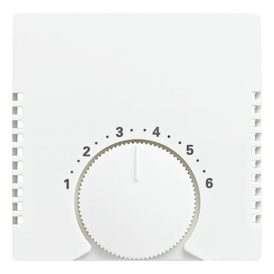 Busch Jäger balance SI Thermostat 1794-914 Abdeckung alpinweiß Zentralscheibe Skala 1 6