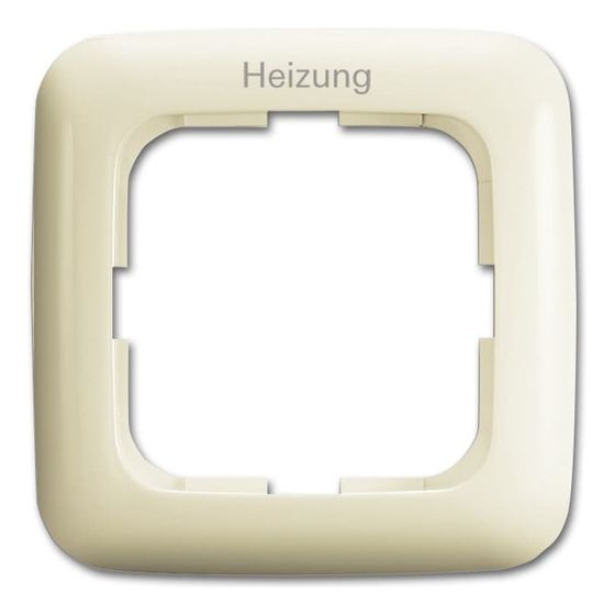 Busch Jäger Duro 2000 SI Rahmen 2511JH-212 1fach Heizung Notschalter weiss