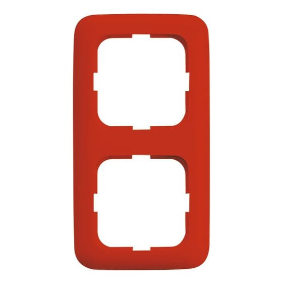 Busch Jäger Abdeckrahmen rot RAL3020 2512-217-101 Reflex SI Rahmen 2-fach