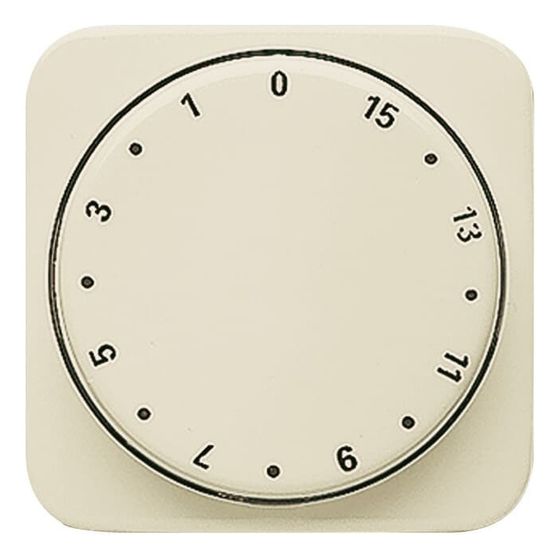 Busch Jäger Duro 2000 SI Abdeckung 1770-212-102 für Zeitschaltuhr 15min weiss mit Drehgriff