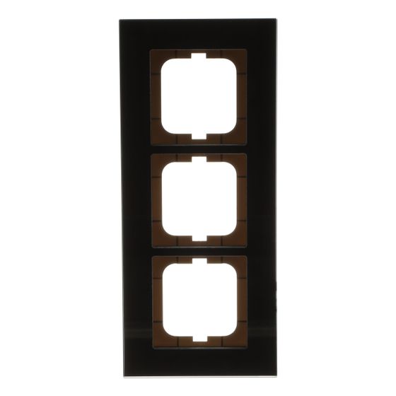 Busch Jäger carat Rahmen 1723-825 3fach Glas schwarz