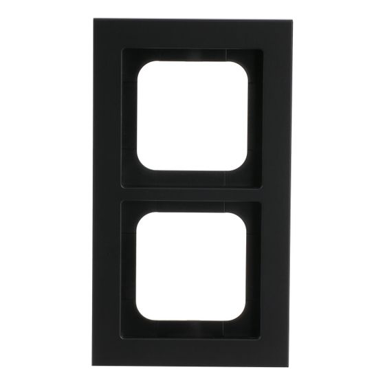 Busch Jäger Abdeckrahmen schwarz matt 1722-275 Busch-axcent Rahmen 2fach
