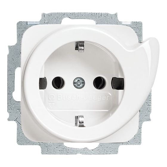 Busch Jäger Reflex SI Schuko Kombi 20EUCDR-214 mit Auswurfmechanismus alpinweiss