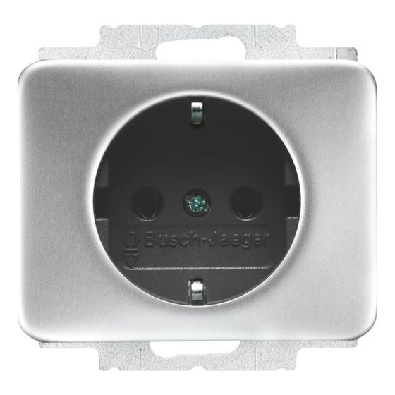 Busch Jäger alpha exclusive Schuko 20EUC-266 Kombi titan