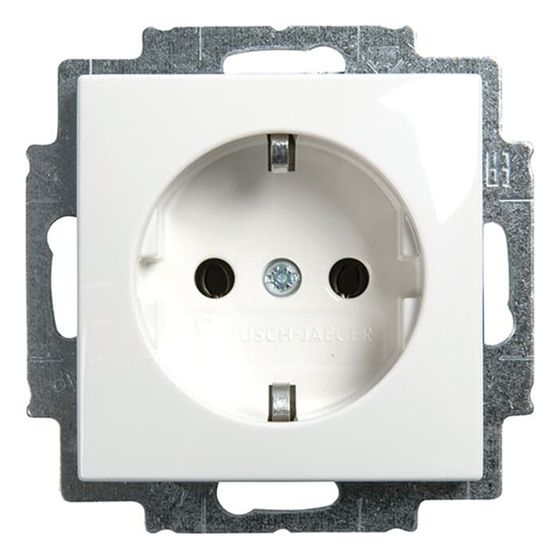 Busch Jäger balance SI Schuko Kombi 20EUC-914 alpinweiß Steckdosen-Einsatz 250V 16A
