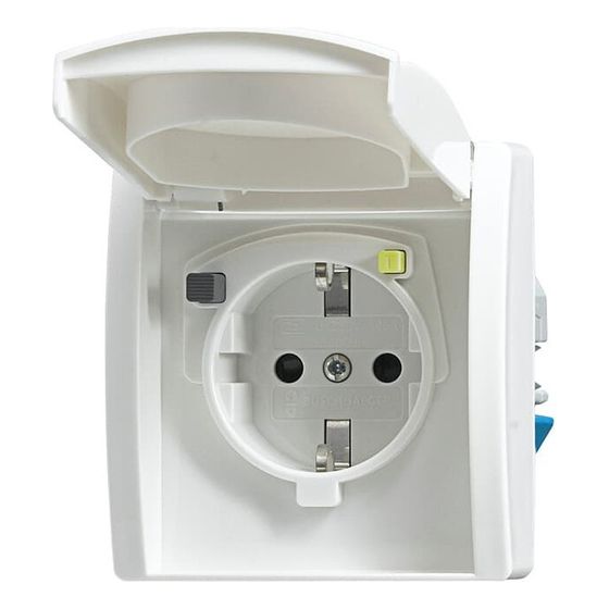 Busch Jäger FI-Schukomat VDE0664 3120 EUGB-44 alpinweiß 2P+PE 16A 30mA