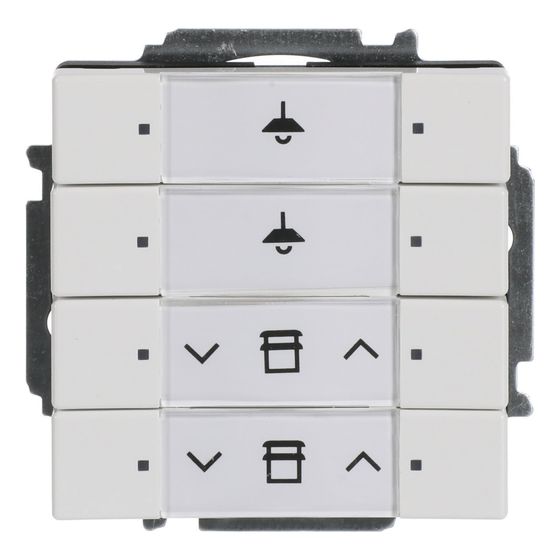 Busch Jäger Bedienelement 4-fach m. BAU 6127/01-84 für Busch-Installationsbus KNX