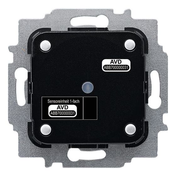 Busch Jäger Taster BA 2-fach 6108/06 mit integriertem Temperaturfühler und Busankoppler 24 V KNX