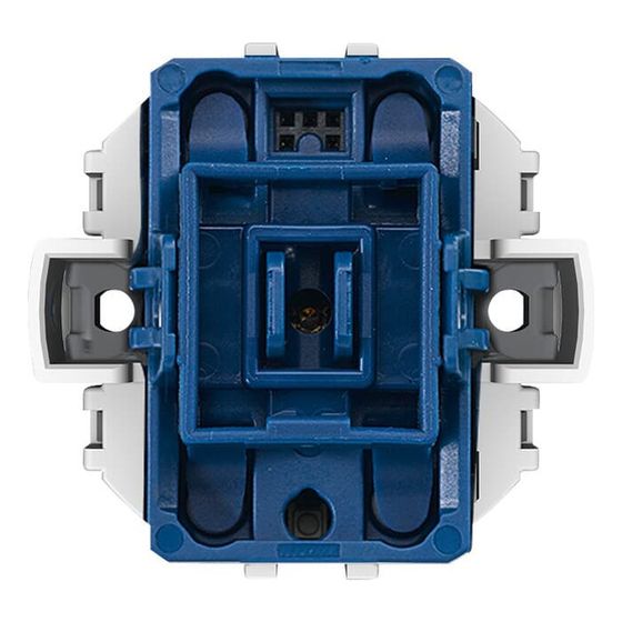 Busch Jäger Taster BA 2-fach AP 6108/06-AP mit integriertem Busankoppler und zweifarbiger Status LED