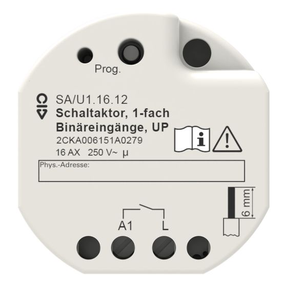 Busch Jäger Schaltaktor 1fach SA/U1.16.12 230V Unterputz