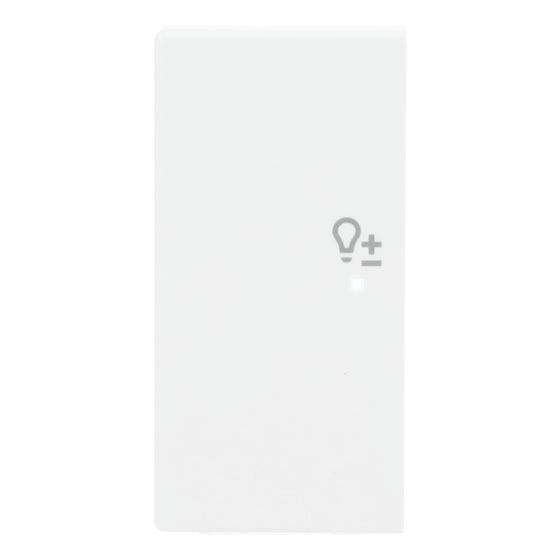 Busch Jäger Wippe links 2-fach Symbol 6234-21-84 Dimmer Busch-free@home studioweiß