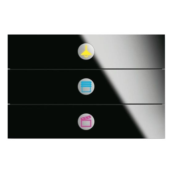 Busch Jäger Bedienelement 3fach 6342-825-101 Busch-priOn Freiprogrammierbares Multifunktionsbedienelement