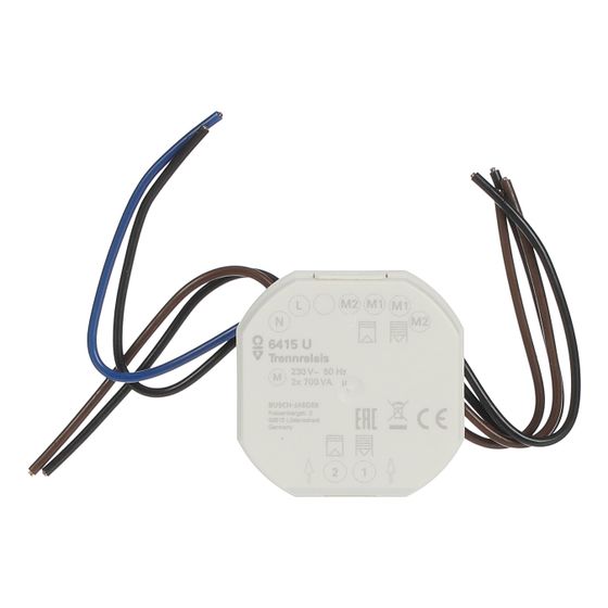 Busch Jäger Jalousiecontrol II Trennrelais 6415 2fach 3 A 230 V
