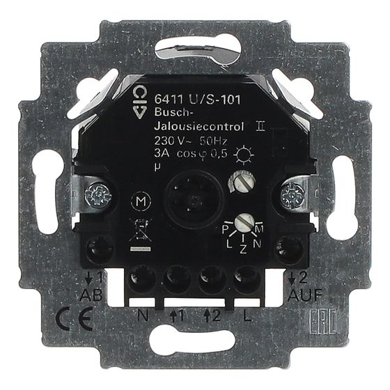 Busch Jäger UP Jalousie-Control II 6411U/S-101 mit Sensorauswertung 2Schliesser 690V