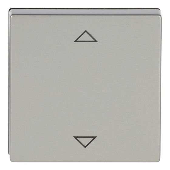 Busch Jäger Jalousie-Einsatz 6430-866-102 edelstahl Busch-Jalousiecontrol II Bedienelement mit Aufdruck Symbol Pfeile