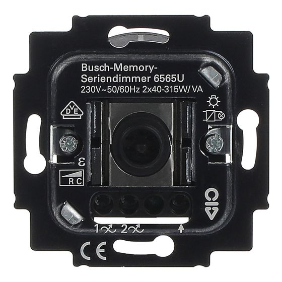 Busch Jäger UP Memory-Seriendimmer 6565U 2fach 40-315W/VA Phasenabschnitt