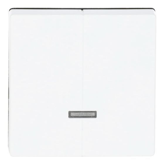 Busch Jäger Dimmer-Abdeckung 6545-84 Memory davos/studioweiss mit Glimmlampe
