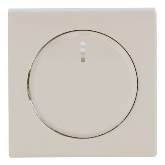 Busch Jäger carat Dimmer-Abdeckung 6540-82-101 savanne/ews mit Befestigungs-Mutter und Glimmlampe