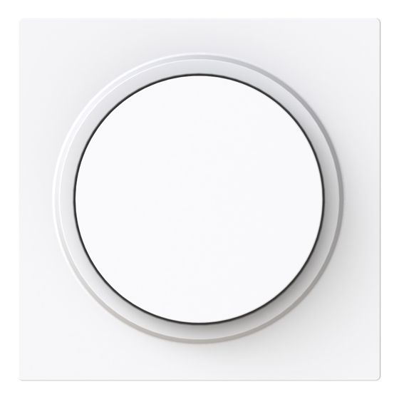 Busch Jäger Zentralscheibe 6540-44G-102 Drehdimmer mit Drehknopf weiß