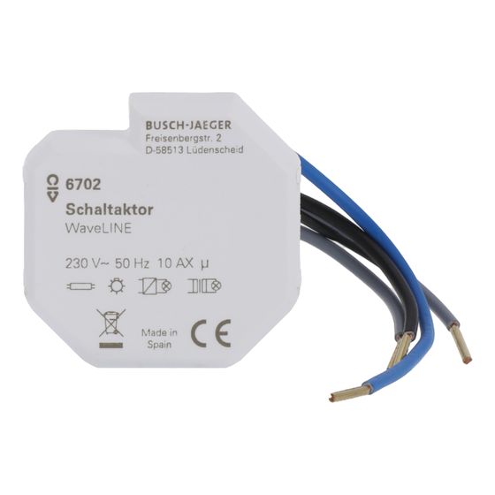 Busch Jäger Schaltaktor 1-fach 6702 Funkcontrol 3-Leiter 230 V
