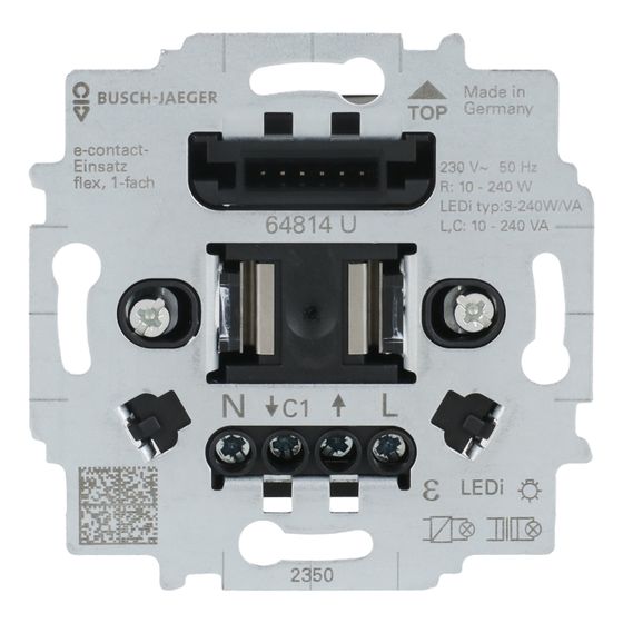Busch Jäger e-contact-Eins.flex 1-f 64814 U 230 V 2-Leiter-Anschlusstechnik