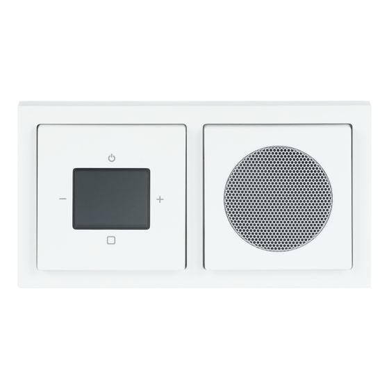 Busch Jäger Busch Radio 8220 UJ-84-101 DAB+ Komplettset Einbaufertiger Radiowecker Monobetrieb